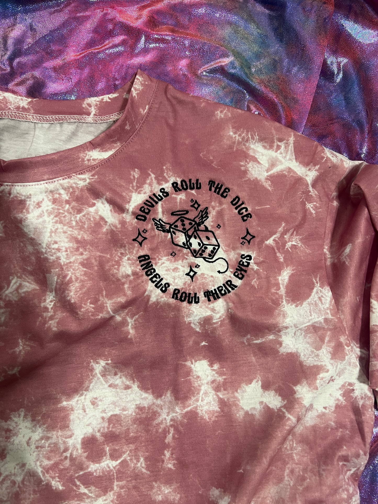 Devils roll the Dice Tie-dye short sleeve shirt